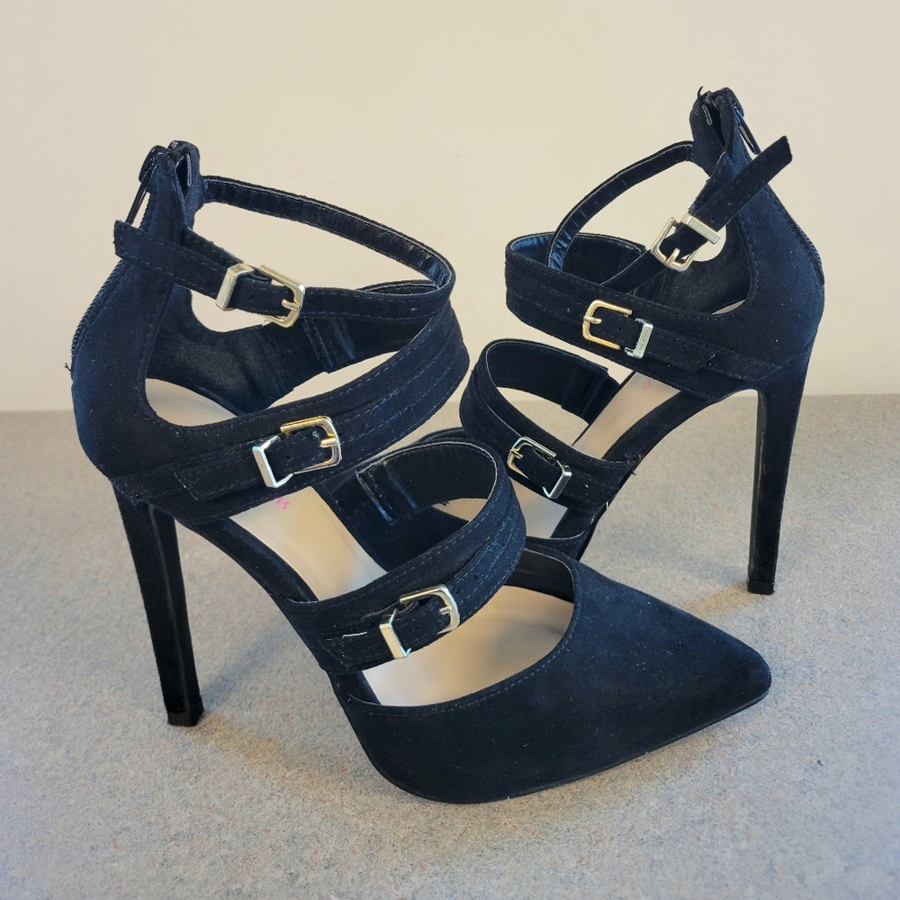 JustFab Black stilleto Pumps Shoes